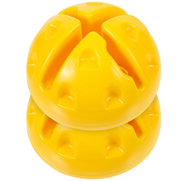 WESIEVYA 2Pcs Lightweight Yellow Agility Pole Base for Soccer and Basketball
