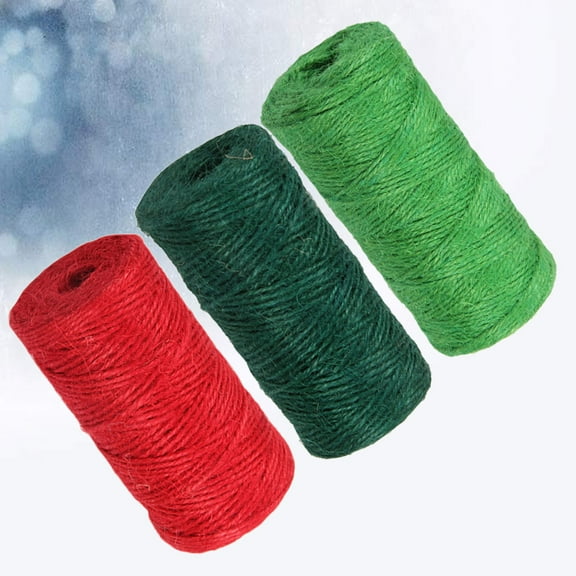 WESIEVYA 2Pcs Assorted Color Jute Rope Coil for DIY Decoration Tapestry Weaving and Bag Making