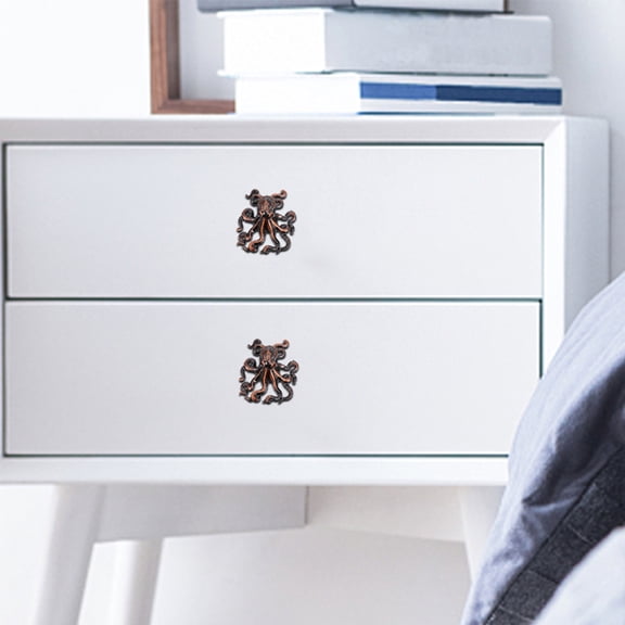 WESIEVYA 2Pcs Beach Inspired Cabinet Handles Ocean Theme Zinc Alloy Durable Furniture Pulls