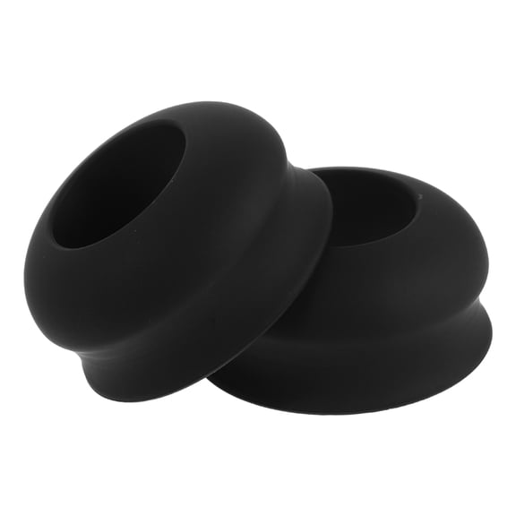 WESIEVYA 2Pcs Black Bat Knob Cuff for Baseball and Softball Bats Easy to Install with Stable Grip