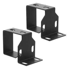 WESIEVYA 2Pcs Modular Vertical Rack Cable Holder Black for Network and Recording Studio Cable Control