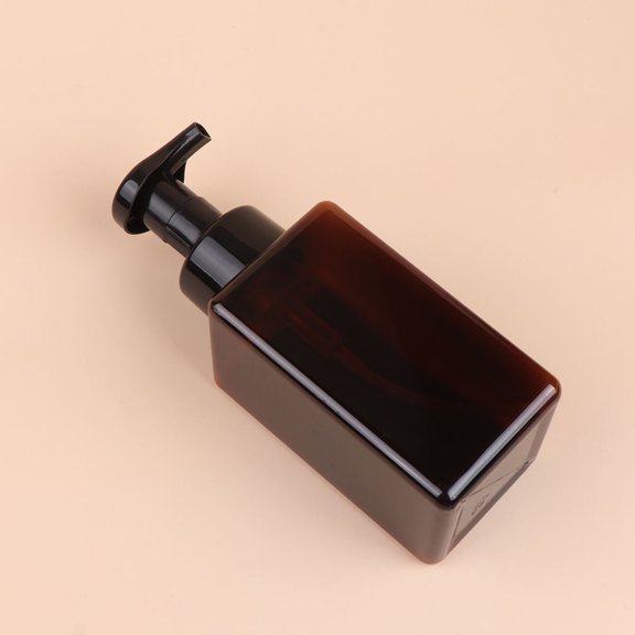 WESIEVYA 2Pcs Brown Bubble Maker Bottles Eco Friendly Refillable Containers for Daily Use