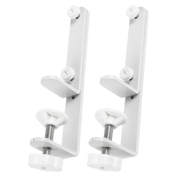 WESIEVYA 2Pcs Durable White Iron Pegboard Tabletop Stand for Reliable Home Panel Support