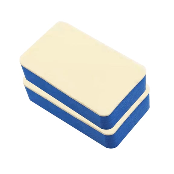 WESIEVYA 2Pcs Efficient Blue Car Sponge Blocks for Inside Car Window Screen and Vent Cleaning
