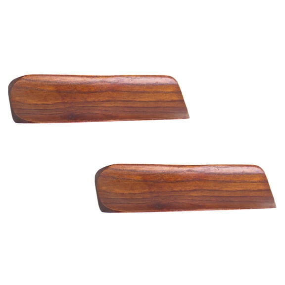 WESIEVYA 2Pcs Japanese Sushi Dish Rectangular Wooden For Food Presentation In Hotels