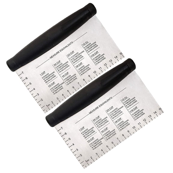 WESIEVYA 2Pcs Kitchen Tools Dough Chopper for Scraping and Cutting in Home and BBQ Settings