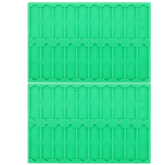 WESIEVYA 2Pcs Microscope Slide Drying Stand Plastic Holder Light Green for Laboratory Storage