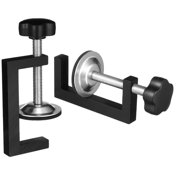 WESIEVYA 2Pcs Precision Screw Woodworking Clamps Black for Furniture Assembly and Securing