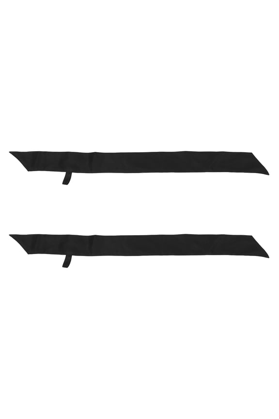 2-Pack Professional Black Chef Neck Bands for Kitchen Staff, Catering, and Culinary Service Use