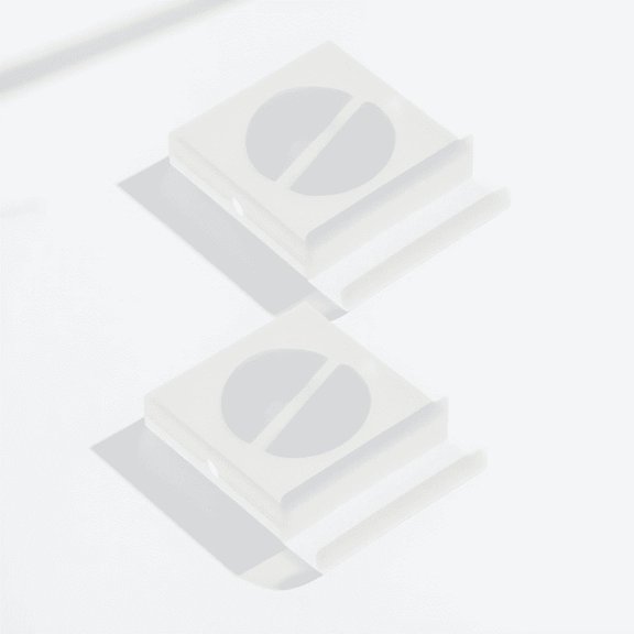WESIEVYA 2Pcs Rotating Cable Boxes White Portable Charging Cable Box for Tidy Storage