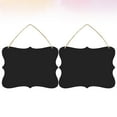 thumbnail image 1 of WESIEVYA 2Pcs Small Chalkboard Black Rectangular Writing Surface 9x6.7in, 1 of 8