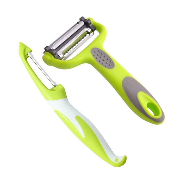 WESIEVYA 2Pcs Stainless Steel Mango and Fruit Peeler Set for Easy Vegetable and Fruit Peeling