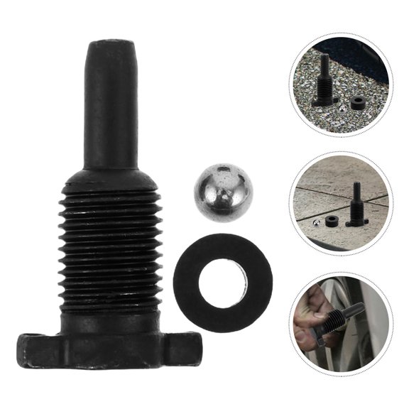 WESIEVYA 2Pcs Vertical Jack Accessories Oil Pump Oil Plug with Steel Ball Seal