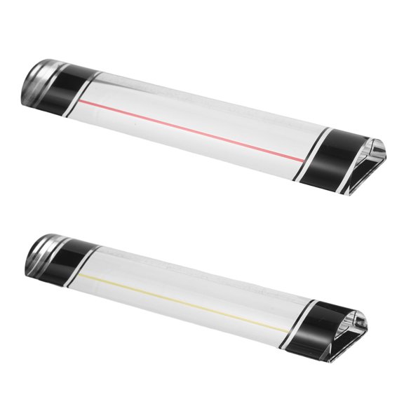 WESIEVYA 2Pcs Transparent Acrylic Magnifier Ruler for Reading Small Prints and Maps Home Use