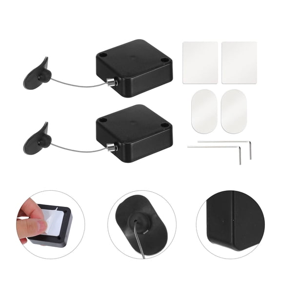 WESIEVYA Retractable Remote Control Tether, Assorted Color, Plastic Metal, Secure Storage, Easy Access