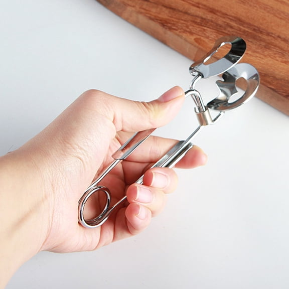 WESIEVYA 2Sets Plated Silver Stainless Steel Cooking Tongs and Forks for Home Buffet Seafood and Fruit Handling