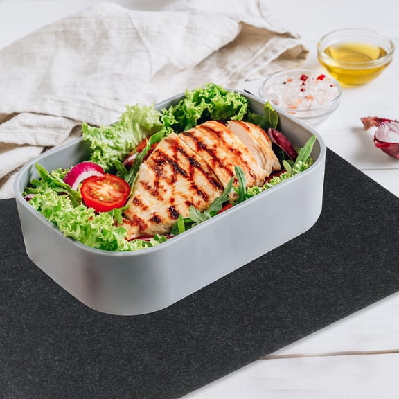 WESIEVYA 3Pcs Black Silicone Heatproof Mat Slide Pad for Kitchen Mixer Countertop Use