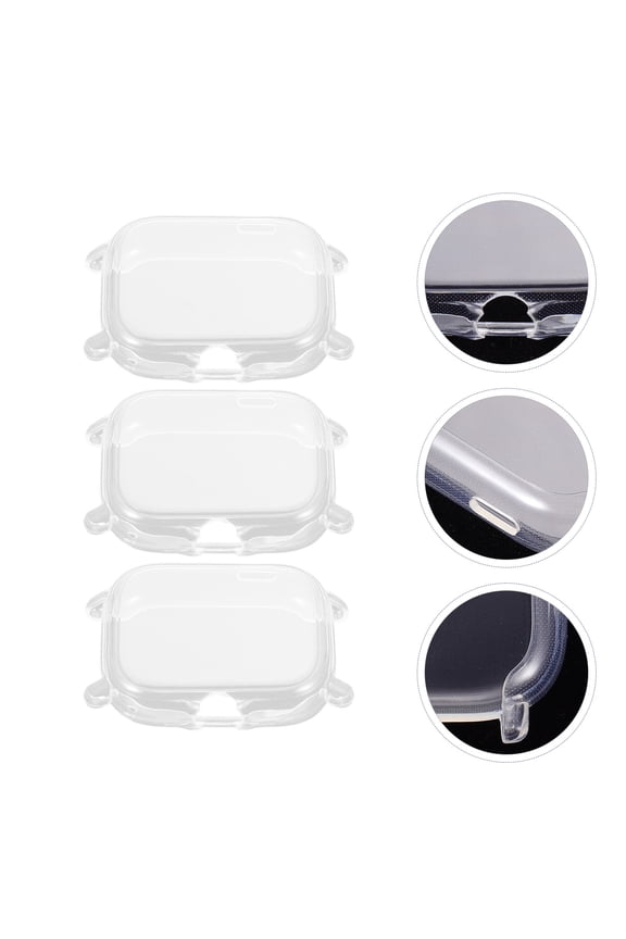 3Pcs Clear Tpu Watch Case Smartwatch Protector with Anti-Collision and Easy Installation