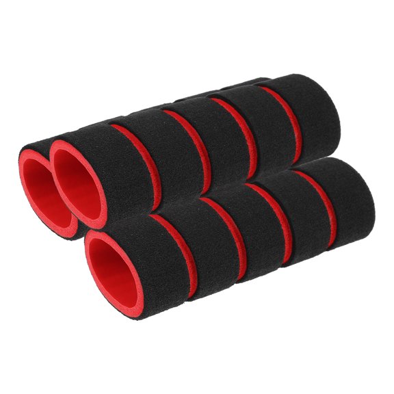 WESIEVYA 3Pcs Easy Install Black Sponge Handlebar Grips Covers for Home Gym Barbell Protection