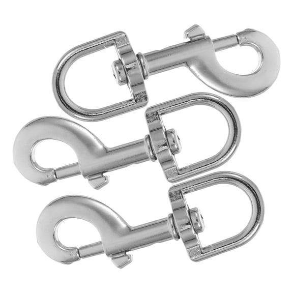 WESIEVYA 3Pcs Zinc Alloy Swivel Snap Hooks Heavy Duty Dog Leash Carabiner Clips for Secure Attachment