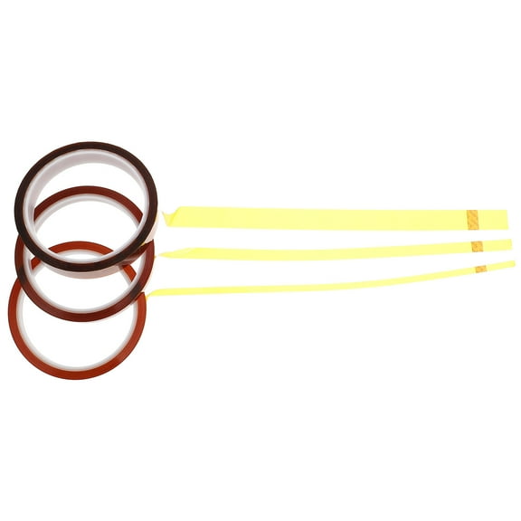 WESIEVYA 3Rolls Heat Resistant Tape Sublimation Heat Tape 1181In For Soldering Masking Pi Film