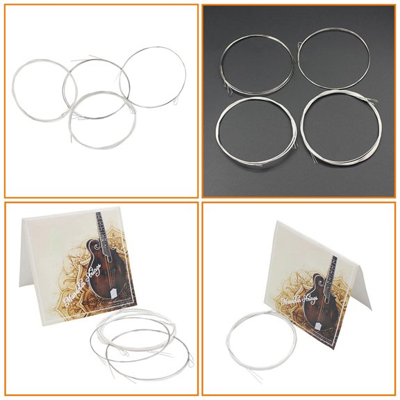 WESIEVYA 4 Strings Steel Strings for Instruments Replacement Musical Instrument Part