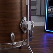 WESIEVYA 4-Piece Bass Drum Tom Holder Brackets Floor Tom Support Stands for Studio and Rehearsal Drum Kits