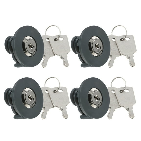 WESIEVYA 4Pcs Industrial Socket Safety Lock Zinc Alloy Plug Lock Anti Touch Rotary Tongue Protection