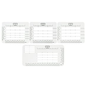 WESIEVYA 4Pcs Envelope Addressing Stencil Templates for Party and Invitation Design