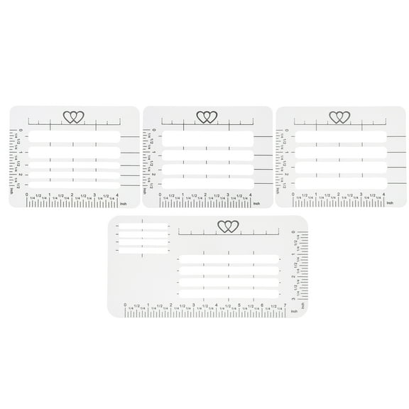WESIEVYA 4Pcs Plastic Envelope Making Templates with Addressing Guide for Handwriting Designs