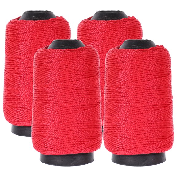 WESIEVYA 4Pcs String Line Durable Nylon Twine for Gardeners and Masonry Projects