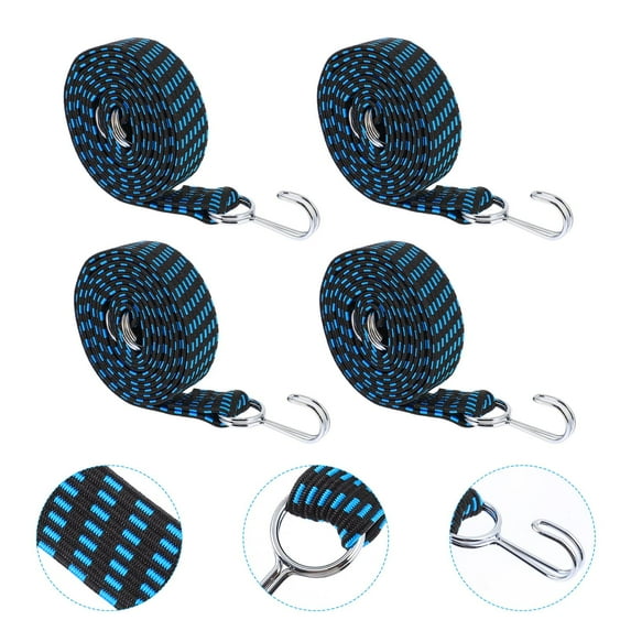 WESIEVYA 4Pcs Tie Down Straps Synthetic Material Assorted Color For Car And Motorcycle 78.60X1.18X0.12in