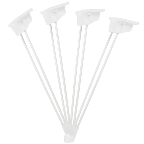 WESIEVYA 4pcs Legs for Tables Iron White Metal Coffee Table Legs Rust Resistance for Bar