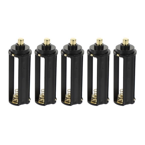 WESIEVYA Compact 3 Aaa Battery Caddy Black ABS Material One-Hand Dispensing