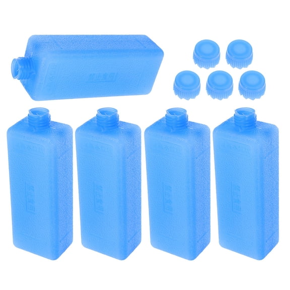 WESIEVYA 5Pcs Blue Ice Packs for Cooler Use High Efficiency Reusable Ice Packs for Air Conditioner