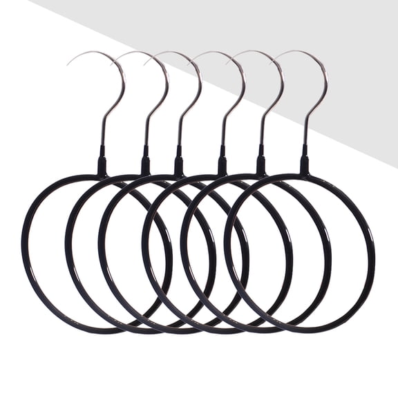 WESIEVYA Wesievya Black Loop Hanger - Ideal for Belts, Scarves, and Neckties, Tarnish-Resistant, 5Pcs