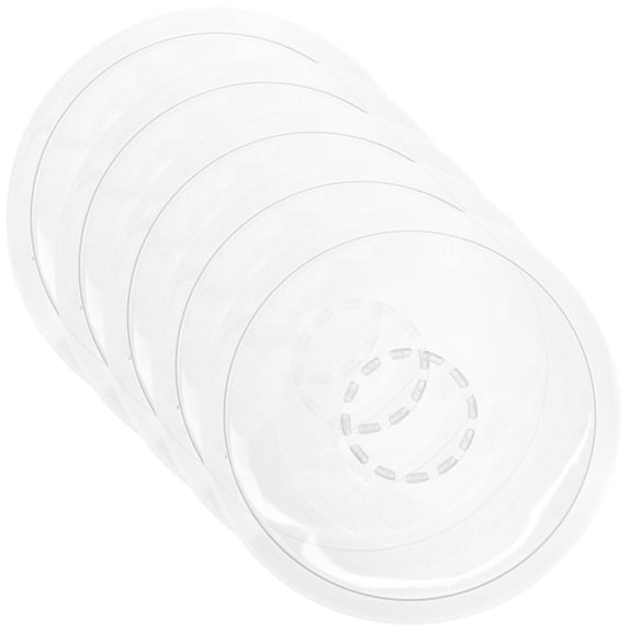 WESIEVYA 5Pcs Sturdy Plastic Bike Flywheels Guard Dirt Proof Clear Spoke Protector for Bike Use