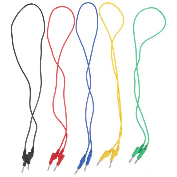WESIEVYA Electrical Test Leads Copper PVC 5Pcs 39x2In