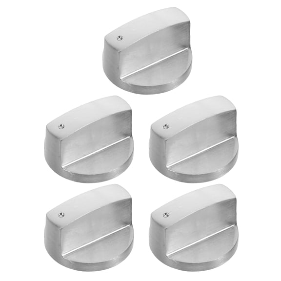 WESIEVYA 5pcs Universal Gas Stove Control Knob Replacement Metal Knobs