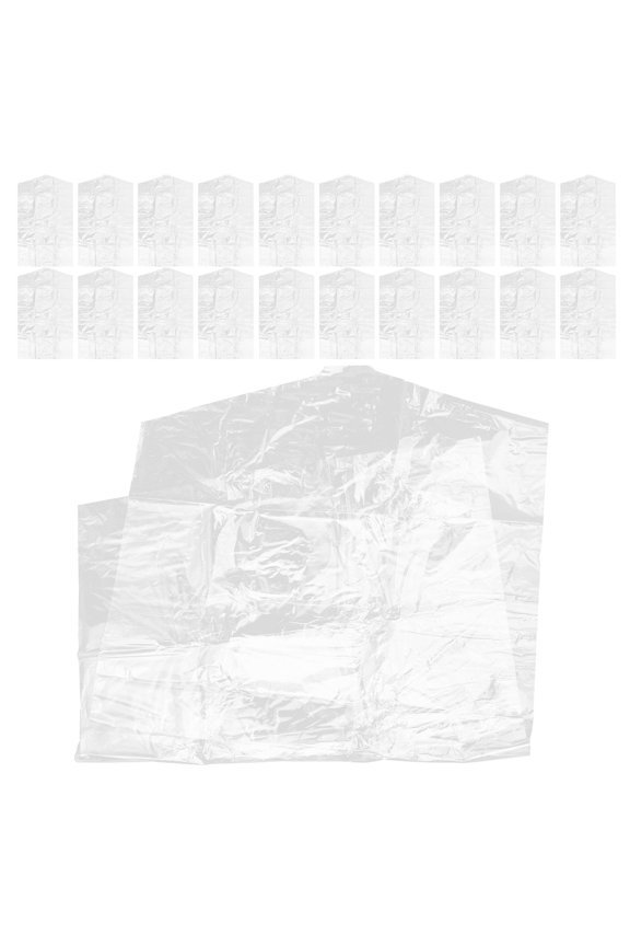 60Pcs Lightweight Hanging Garment Protector Covers for Suits Dresses Jackets Transparent