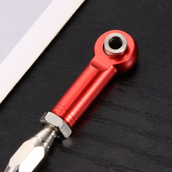 WESIEVYA 6Pcs Aluminum Rc Car Rod Linkage Red Adjustable Turnbuckle Rod Durable Metal Steering Kit