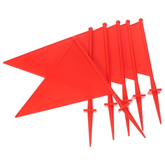 WESIEVYA 6Pcs Durable ABS Plastic Marking Flags for Lawn Sprinkler and Underground Utility Marking