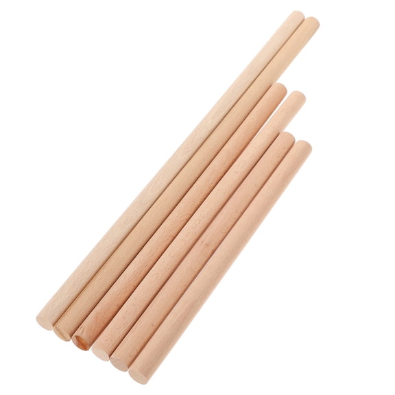WESIEVYA 6Pcs Tapestry Dowel Rods for Weaving Tools Round Wood Unfinished Sticks 15.75In