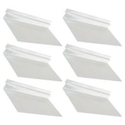 WESIEVYA Transparent Plastic Shoe Display Shelves 6 Pieces for Wall Mount