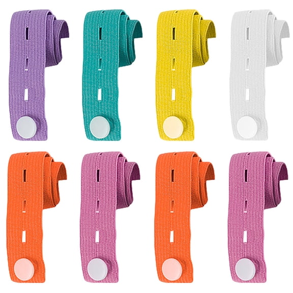 WESIEVYA 8Pcs Closet Storage Strap Adjustable Elastic Clothes Wrapping Strap for Travel Or Home Use