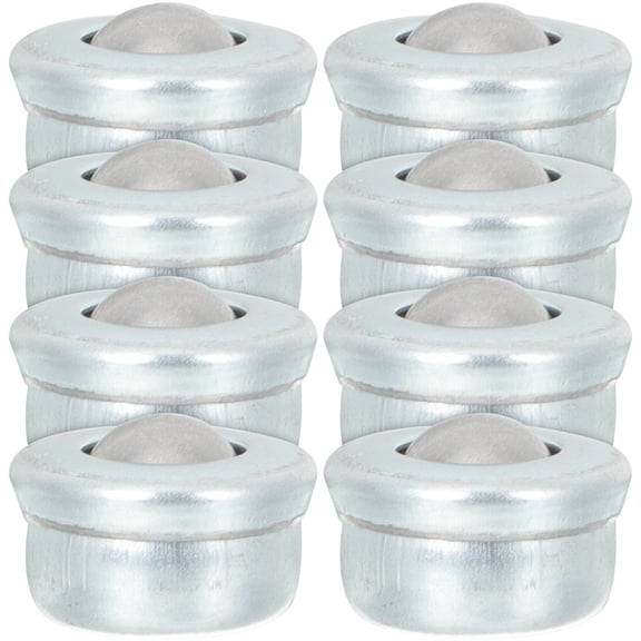 WESIEVYA 8Pcs Plated Silver Roller Ball Bearings with Shockproof Design Smooth Direction Change Furniture Casters
