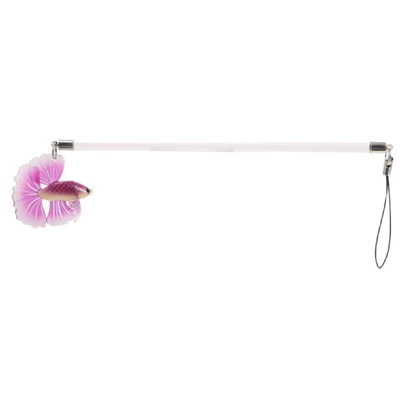 WESIEVYA Acrylic Betta Fish Flaring Stick for Tail Exercise and Aquarium Decoration, Natural Betta Fish Training Tool