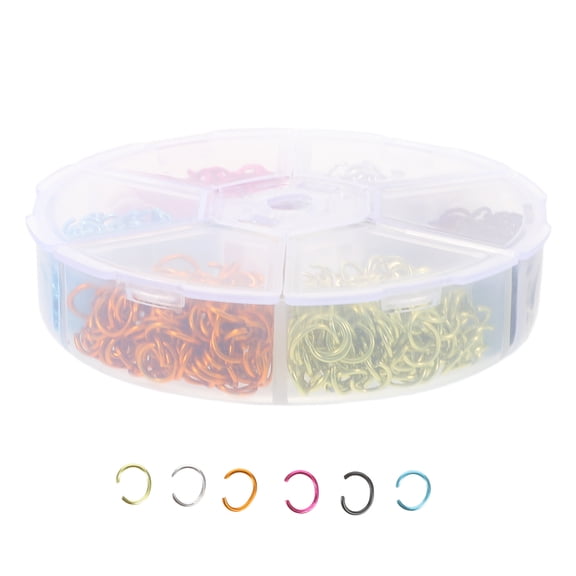 WESIEVYA Assorted Color Open Jump Rings for Bracelet Necklace and Earring Jewelry Making Supplies