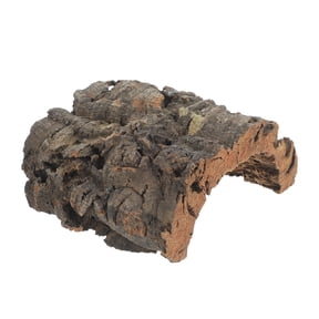 WESIEVYA Realistic Tree Bark Reptile Habitat Hideout with Climbing Texture and Safe Secure Shelter for Small Pets