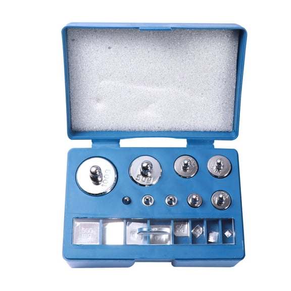 WESIEVYA Balance Weight Set Steel Plating Sky Blue for Laboratory and Commercial Scales